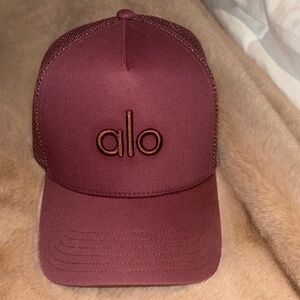 ALO Yoga Burgundy Trucker Hat